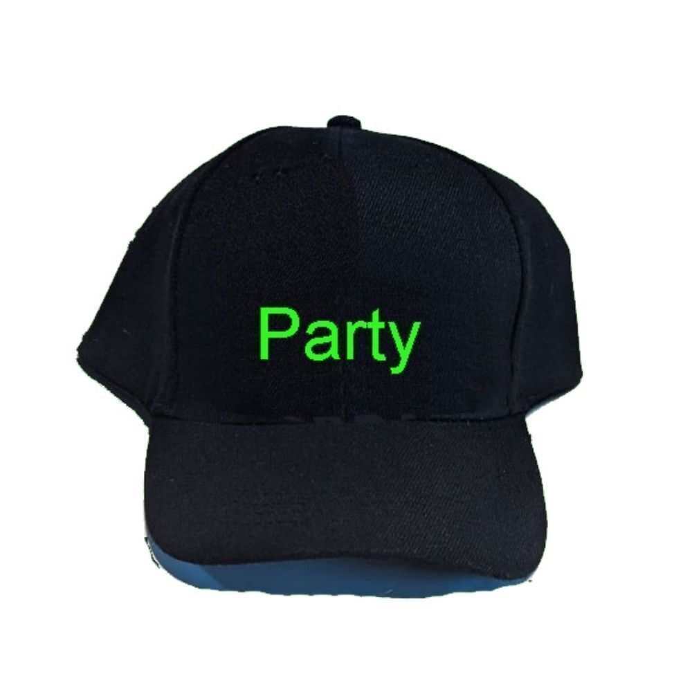 Unisex Party Embroidered Hat Black Style Fashion Cool Casual Celebration Fun Fes